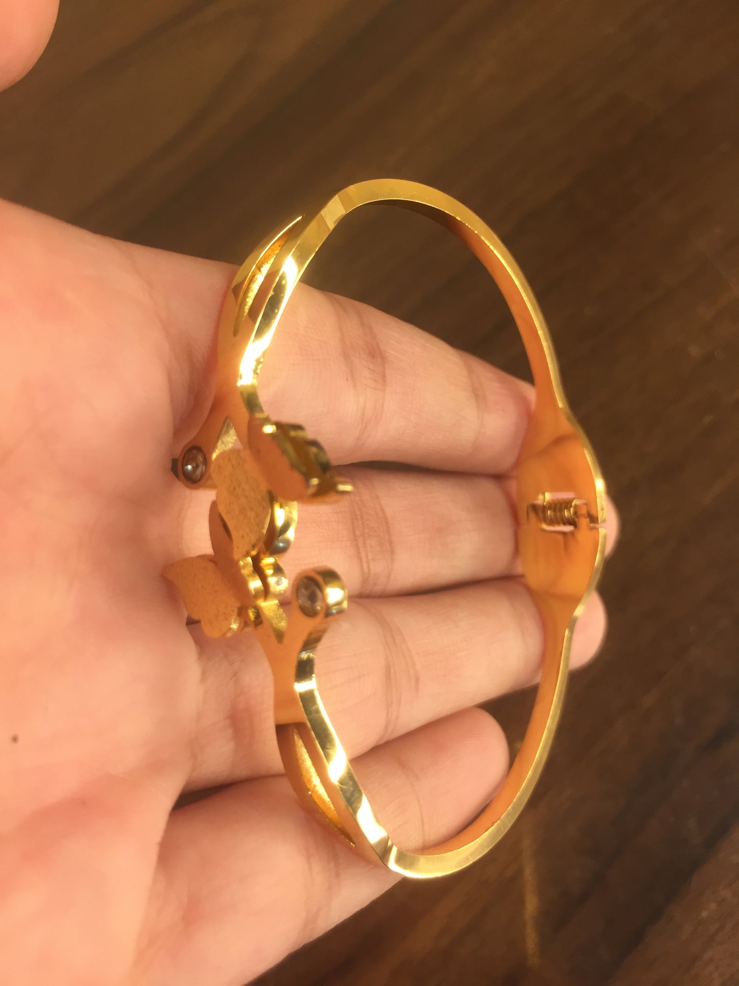 Golden Butterfly Charm Bracelet