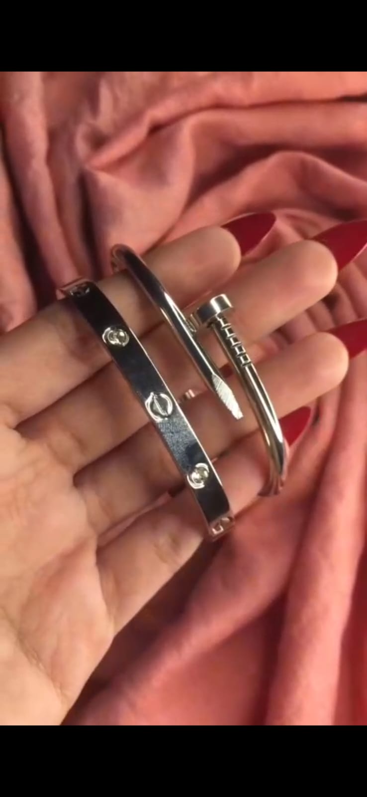 Stylish Silver Cuff Bracelet Set