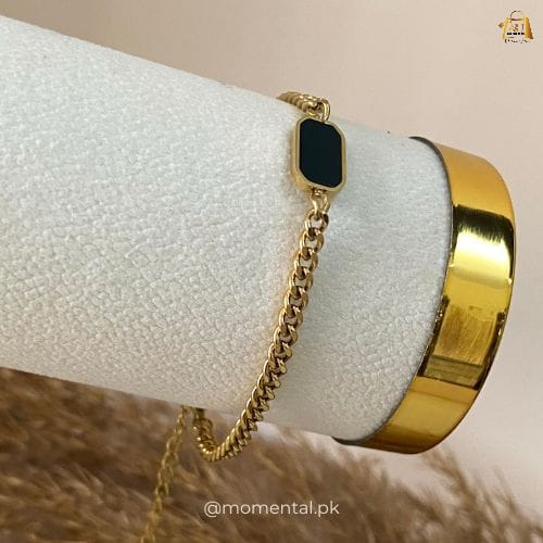 Stainless steel Dual sided two in one bracelet