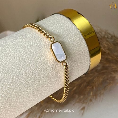 Stainless steel Dual sided two in one bracelet