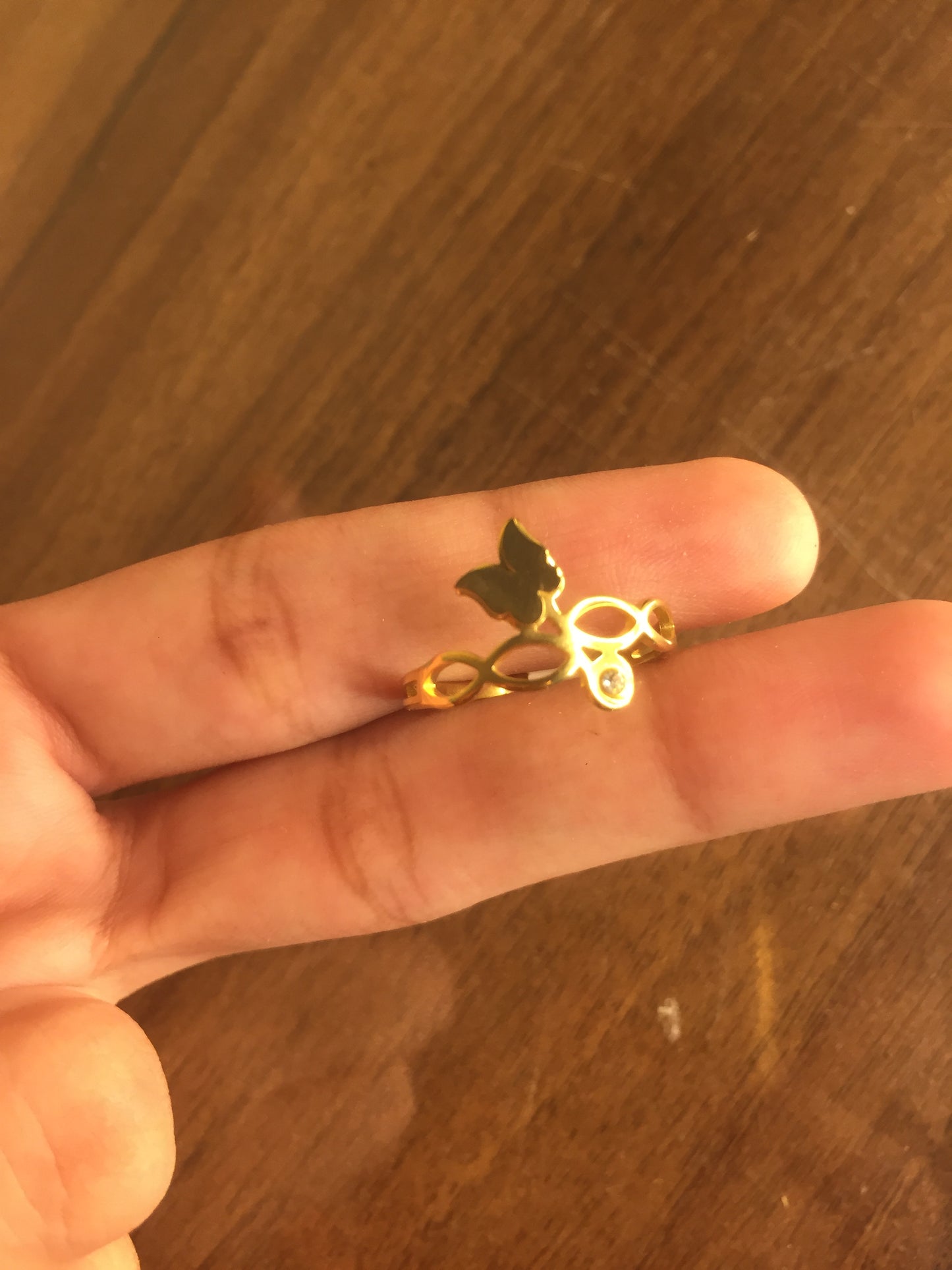 Golden Butterfly Charm Bracelet