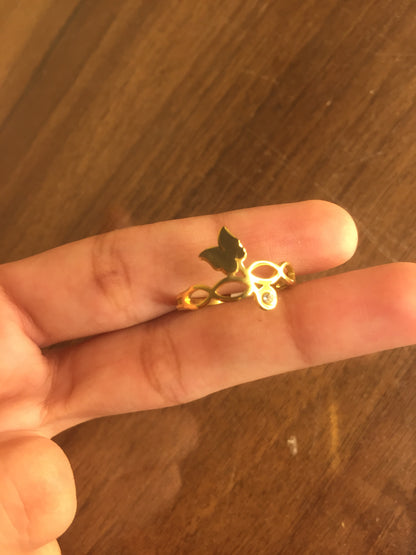 Golden Butterfly Charm Bracelet