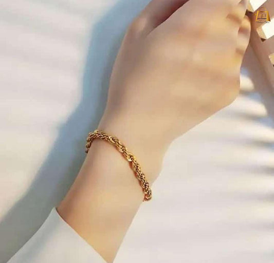 Stainless steel rope bracelet