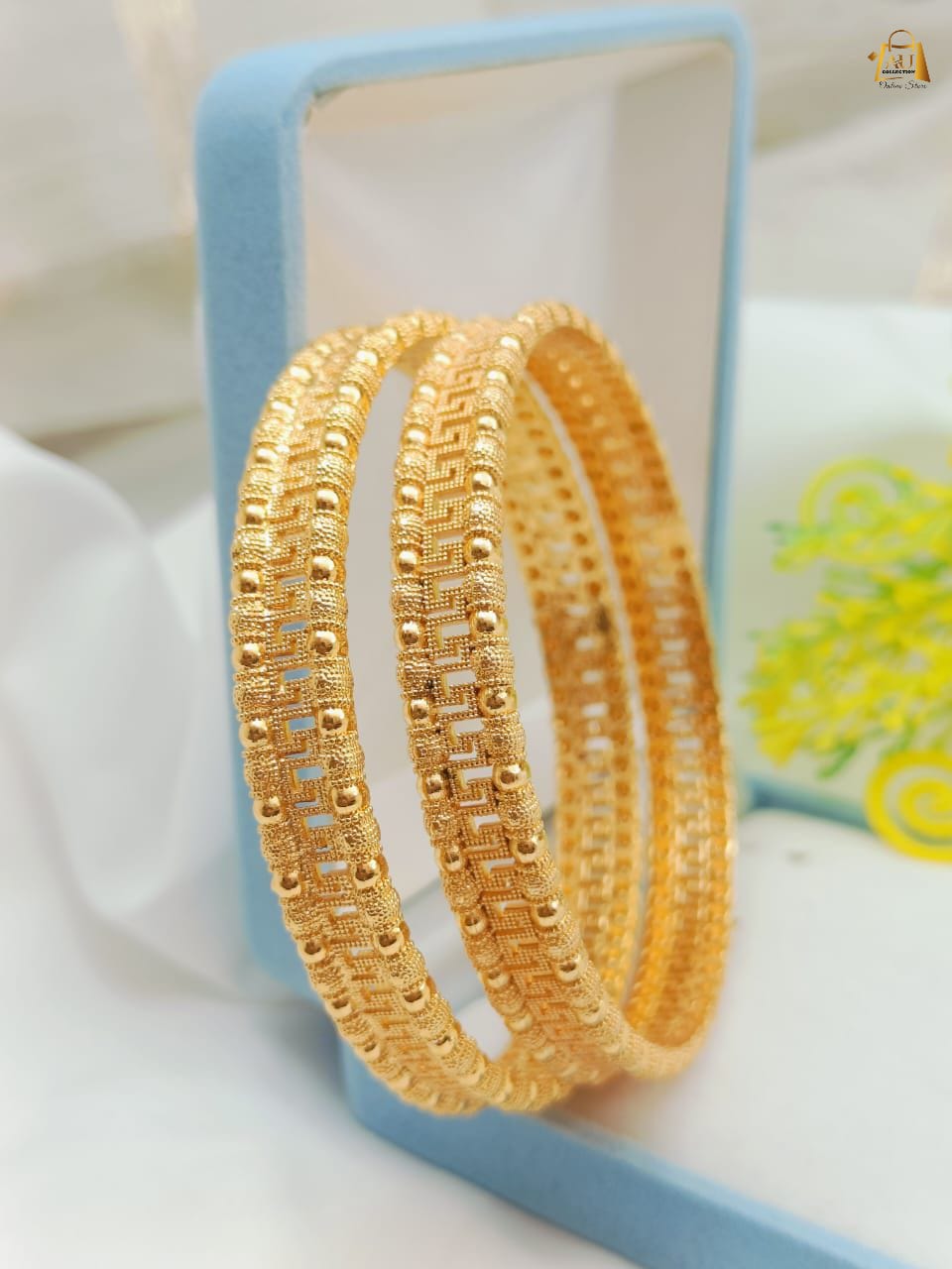 Gold plated bangles pair ✨