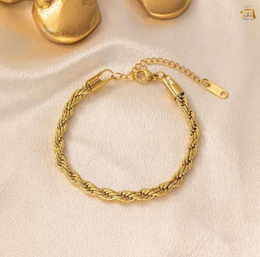 Stainless steel rope bracelet